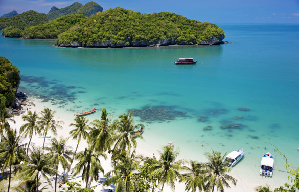Angthong national marine park close to Koh Samui, Thailand