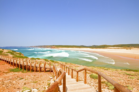 Carrapateira beach in the Algarve Portugal