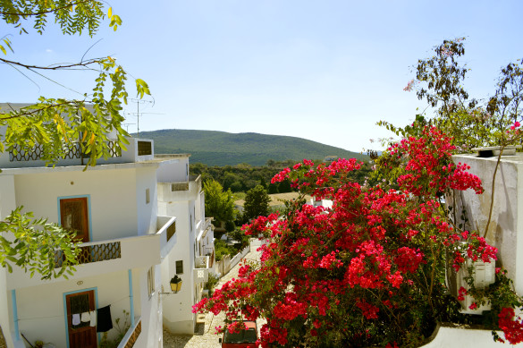Alte, Algarve, Portugal - October 6, 2014 : Alte village in the Monchique mountains of Portugal
