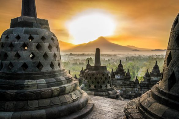 Indonesien Insel Java Borobudur