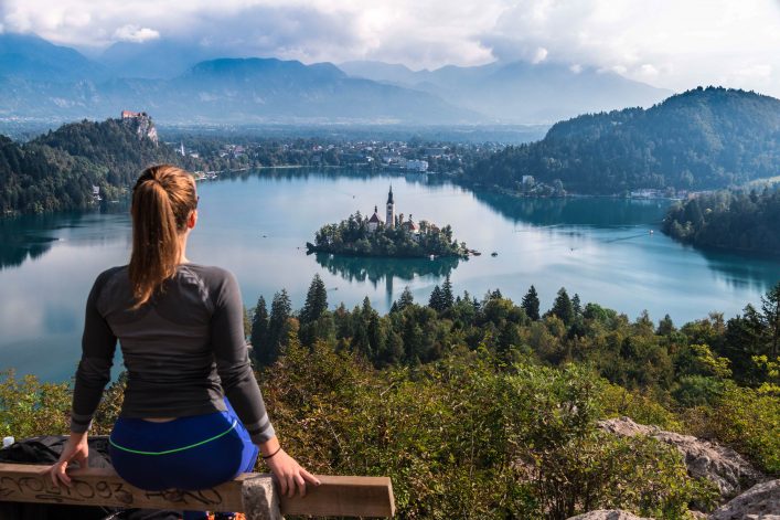Panoramic view of Lake Bled
