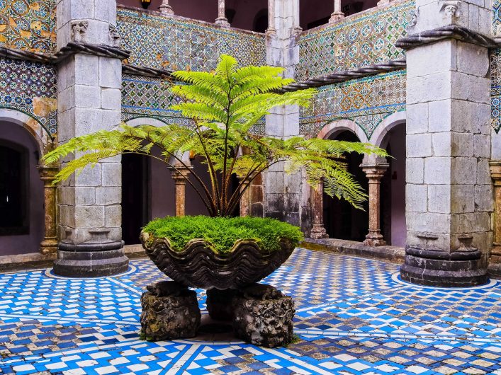 Palacio Nacional da Pena Kloster Innenhof