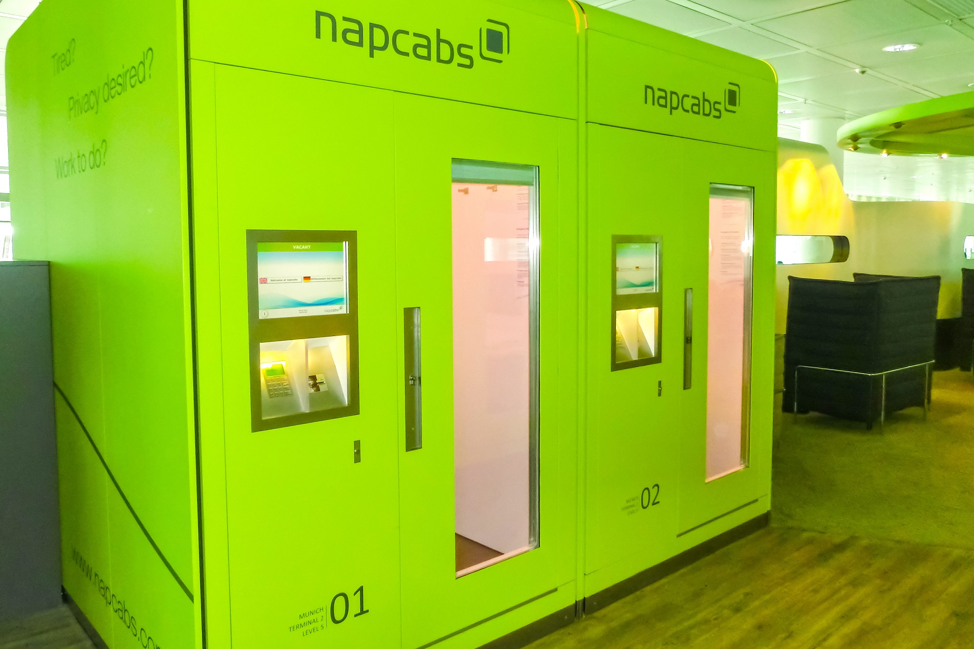 Schlafen am Flughafen Tipps, Napcab in München, Schlafbox Schlafen am Flughafen Tipps, Napcab in München, Schlafbox