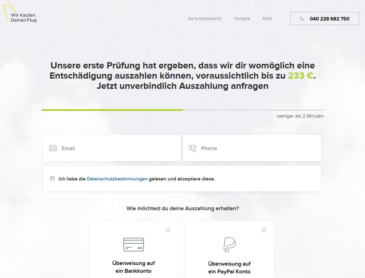 Wir kaufen deinen Flug