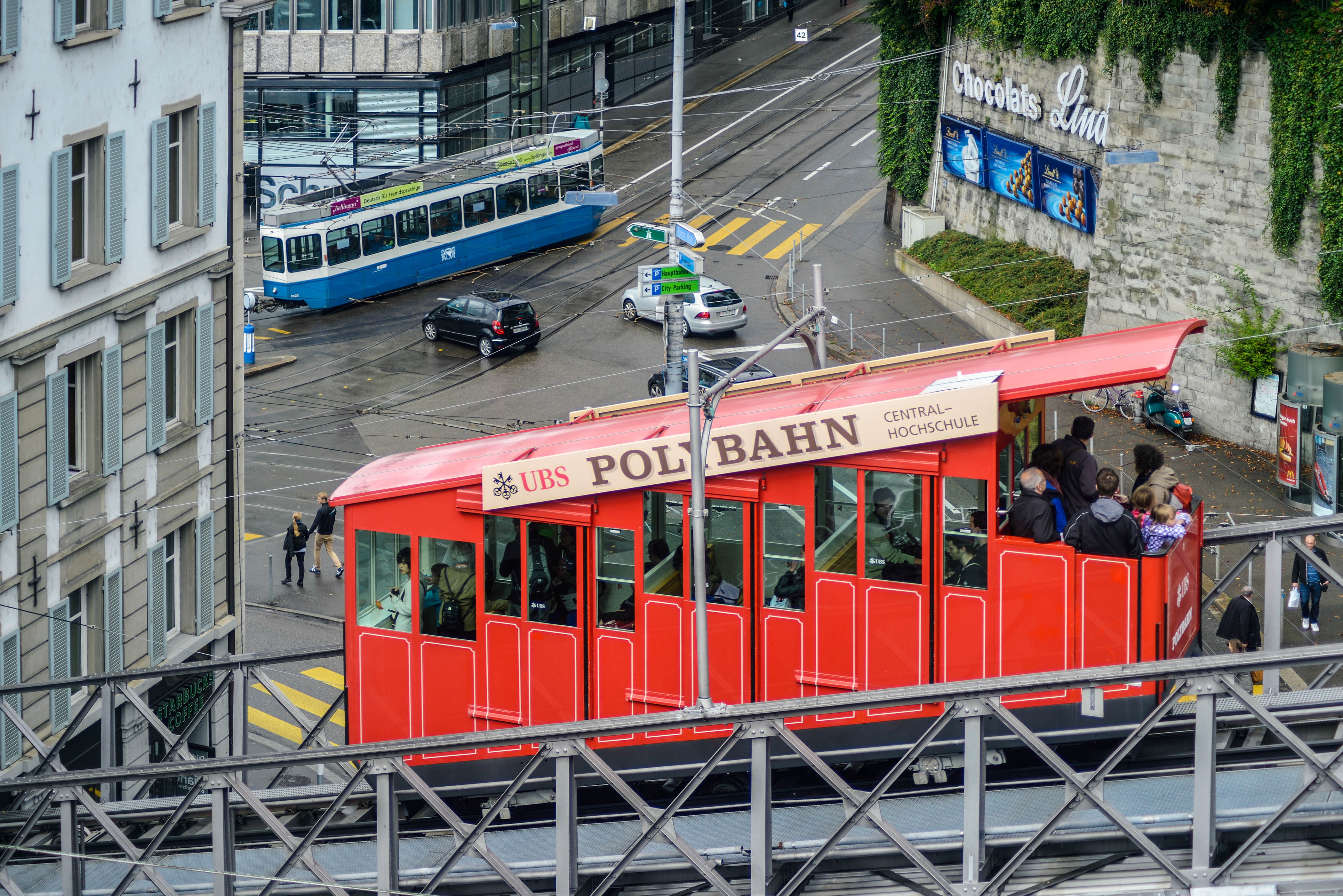 Zürich Tipps, Polybahn Die Polybahn in Zürich