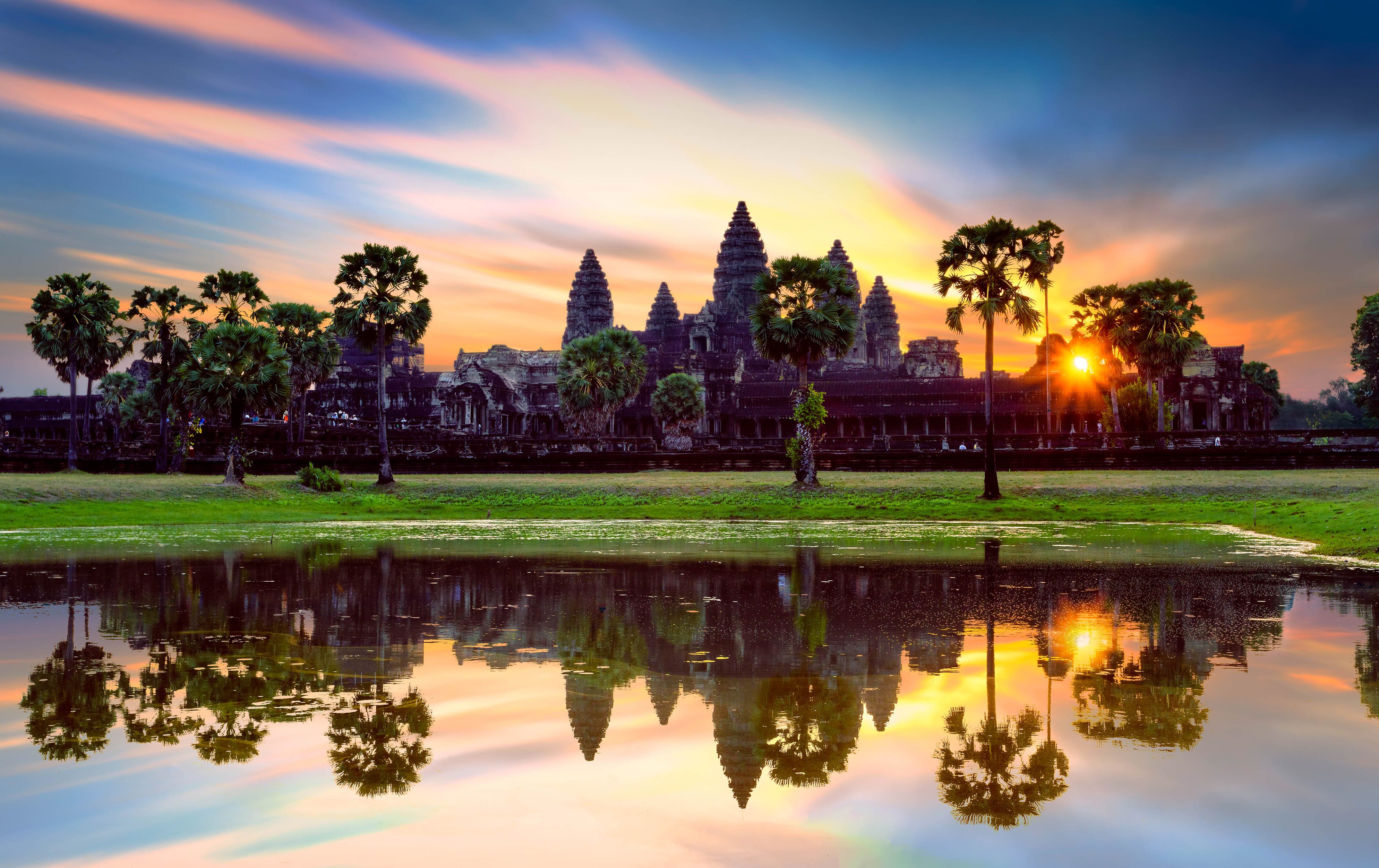 Angkor Wat bei Sonnenaufgang
