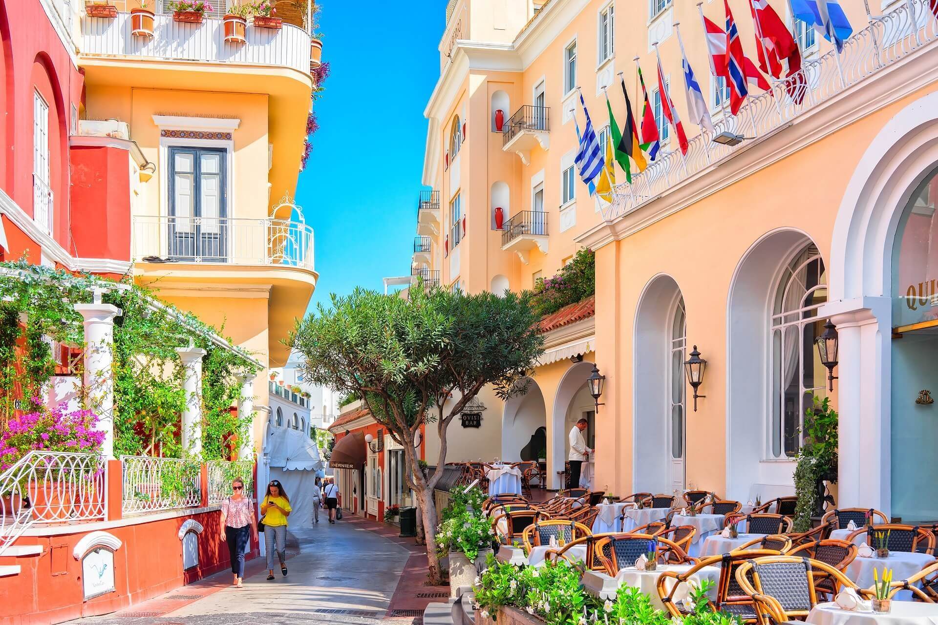 Die bunten Straßen von Capri
