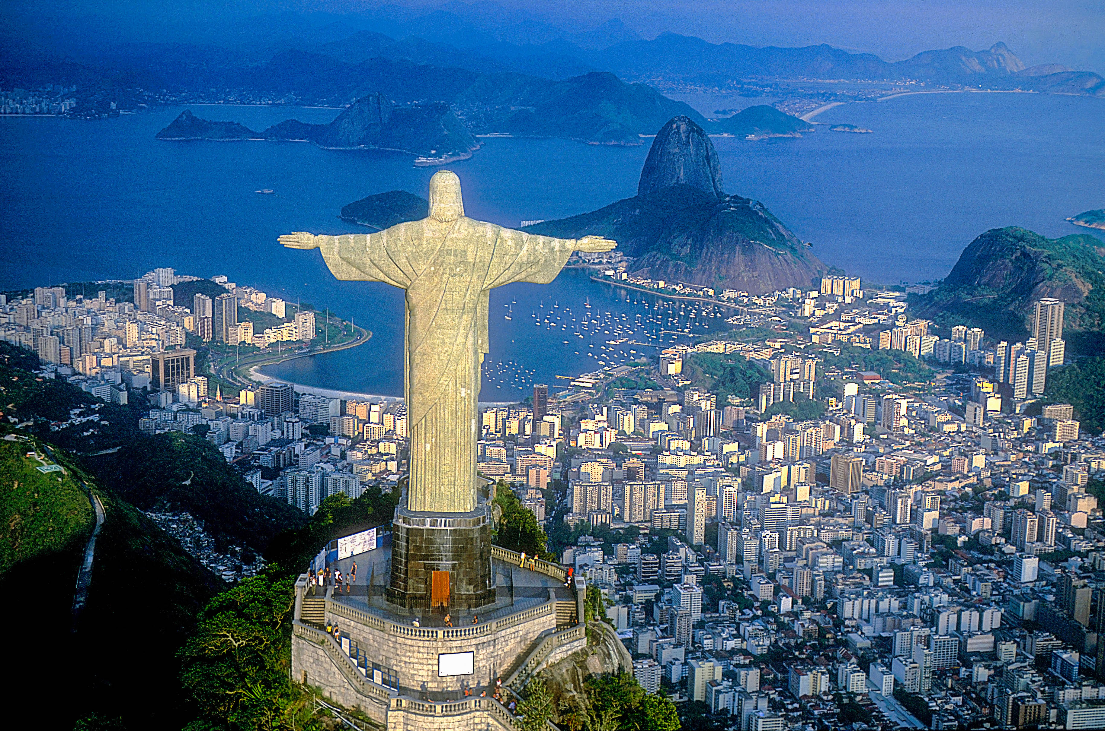 Die Christusstaue in Rio de Jainero