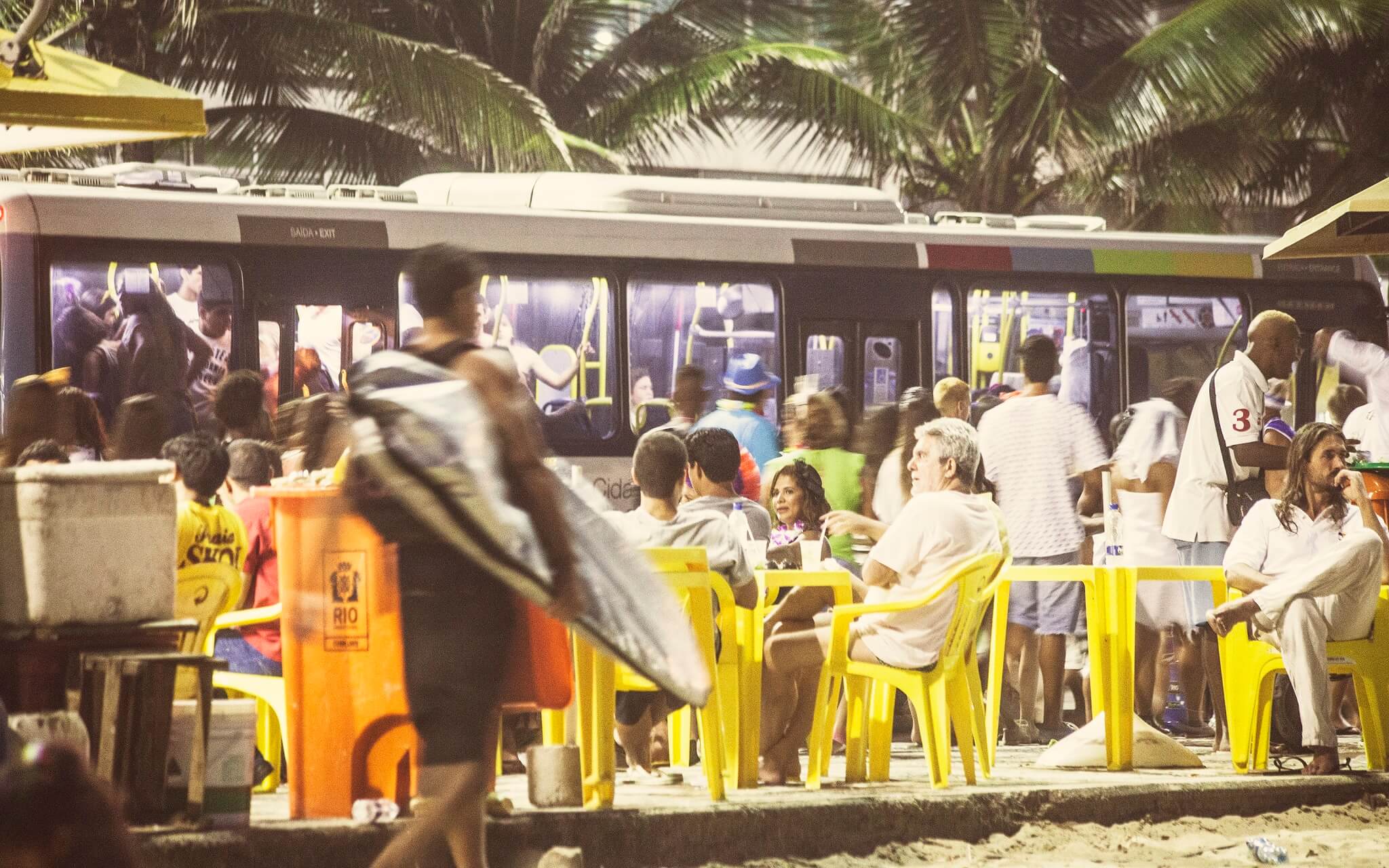 In Rio ist auch nachts überall was los