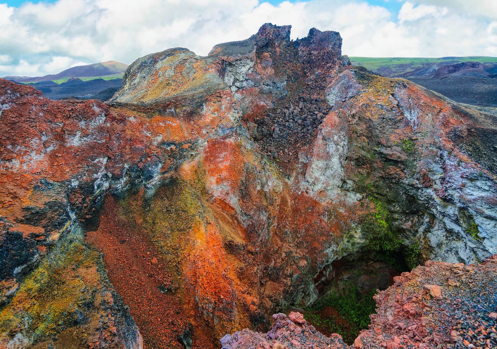 Der Vulkan Sierra Negra auf den Galapagosinseln